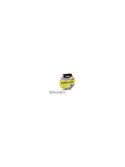 Cinta adhesiva plico doble cara 20 mt x 15 mm