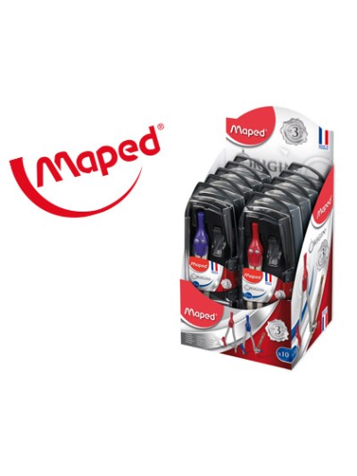 Compas maped 305811 con adaptador y estuche de minas