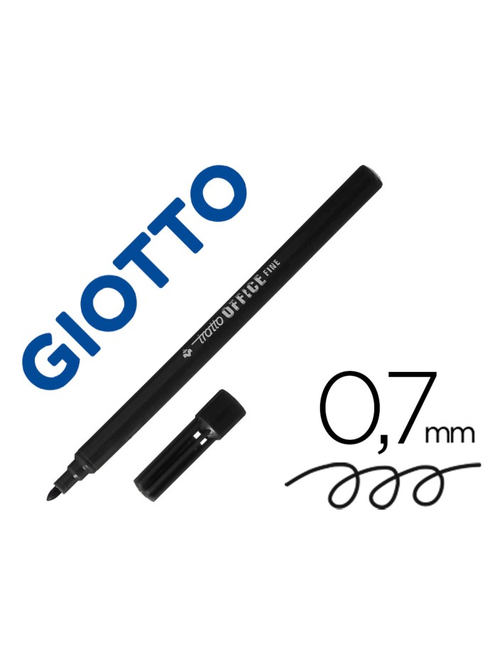 Rotulador tratto office fine punta de fibra trazo 0,7 mm negro Rotulador tratto office fine punta de fibra trazo 0,7 mm negro