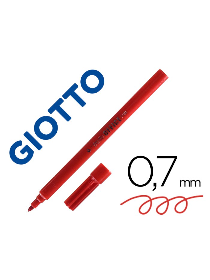 Rotulador tratto office fine punta de fibra trazo 0,7 mm rojo Rotulador tratto office fine punta de fibra trazo 0,7 mm rojo