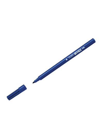 Rotulador tratto office fine punta de fibra trazo 0,7 mm azul