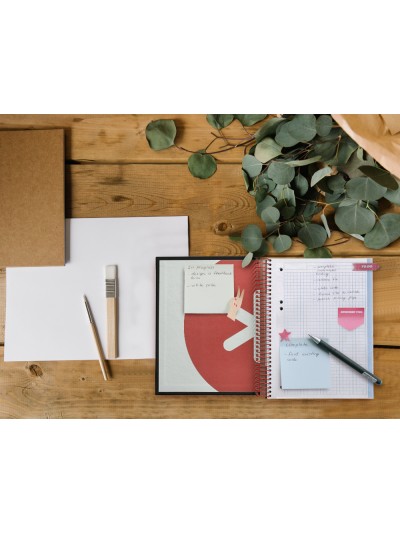 Cuaderno espiral a5 micro antartik tapa forrada120h 90 gr cuadro 5mm 5 bandas6 taladros color negro