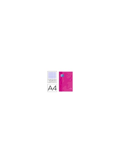 Bloc espiral oxford european book tapa extradura din a4 80 hojas cuadricula 5 mm color rosa