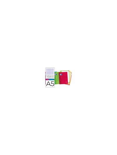 Bloc espiral oxford tapa extradura optik paper microperforado din a5 120 h 50% hojas gratis cuadros 5 mm