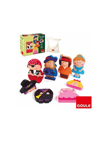 Puzle goula infantil personajes magneticos