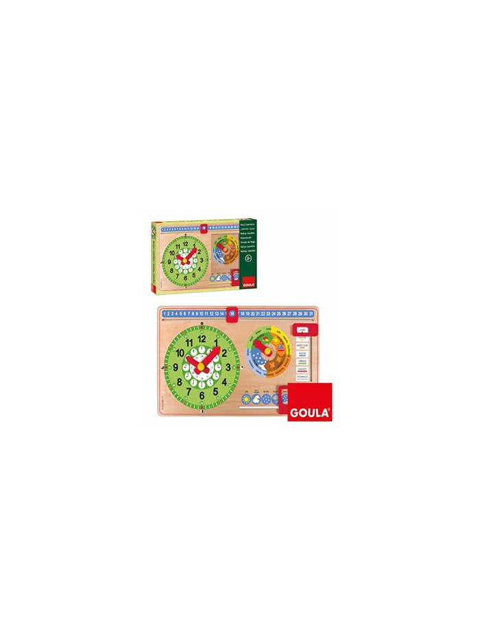 Juego goula didactico reloj calendario castellano Juego goula didactico reloj calendario castellano