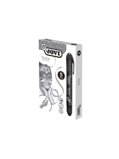 Barra de maquillaje jovi twist make-up negro caja de 5 unidades
