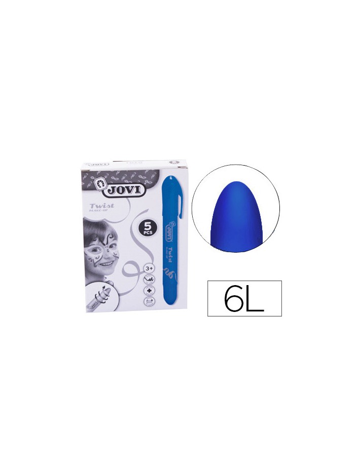 Barra de maquillaje jovi twist make-up azul caja de 5 unidades Barra de maquillaje jovi twist make-up azul caja de 5 unidades