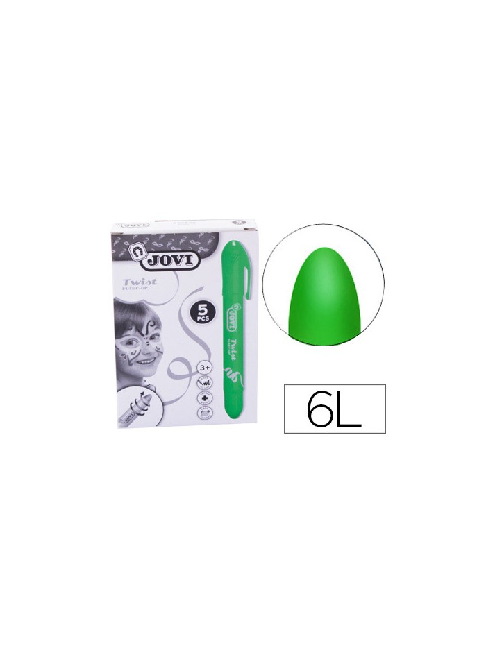 Barra de maquillaje jovi twist make-up verde caja de 5 unidades Barra de maquillaje jovi twist make-up verde caja de 5 unidades
