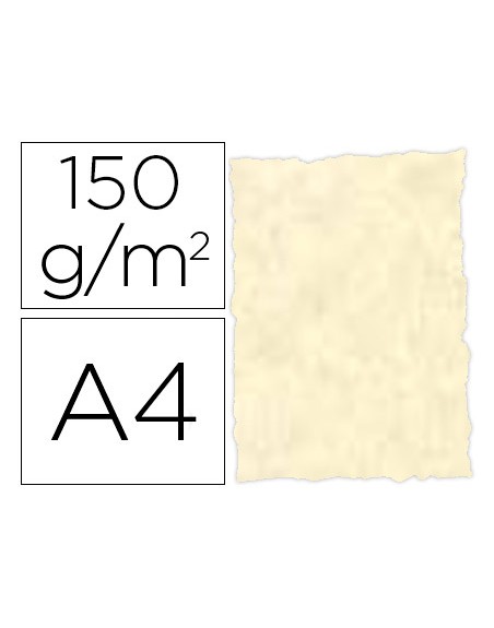 Papel pergamino din a4 troquelado 150 gr color parchment topacio paquete de 25 hojas