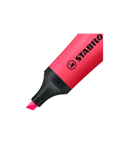 Rotulador stabilo fluorescente 72 rosa neon