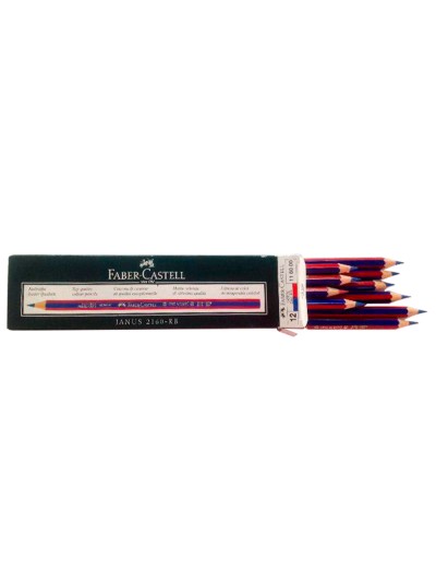 Lapices bicolor faber castell fino hexagonal rojo/azul unidad