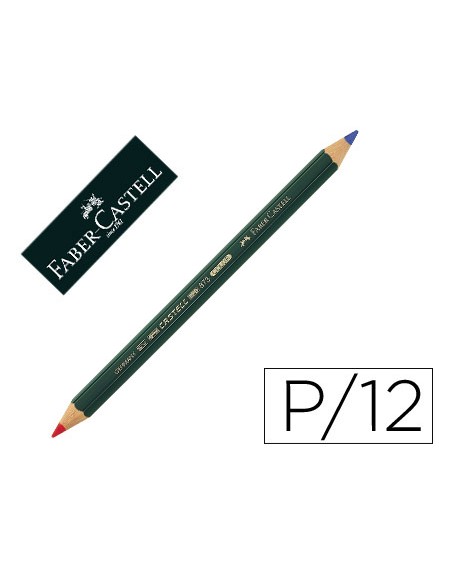 Lapices bicolor faber castell goldfaber rojo/azul unidad