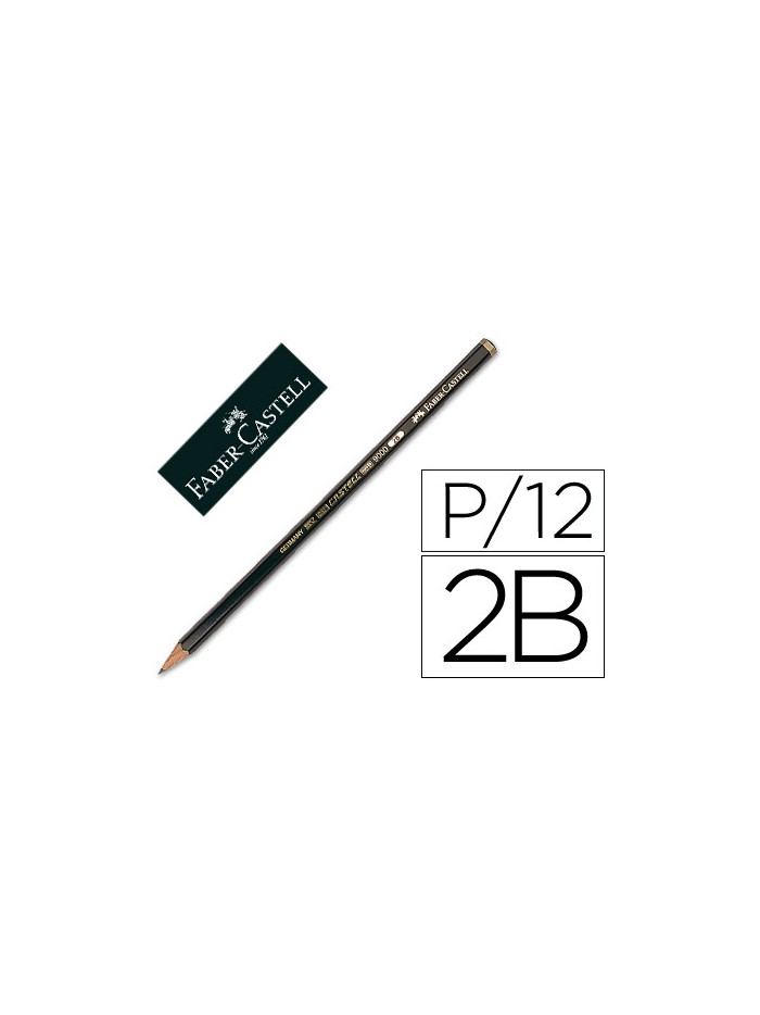 Lapices de grafito faber 9000 2b unidad Lapices de grafito faber 9000 2b unidad