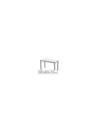Mesa de oficina rocada executive 200ad02 aluminio /gris 120x60 cm
