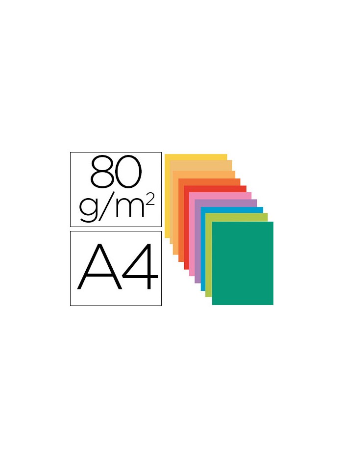 Subcarpeta papel exacompta din a4 colores surtidos 80 gr Subcarpeta papel exacompta din a4 colores surtidos 80 gr