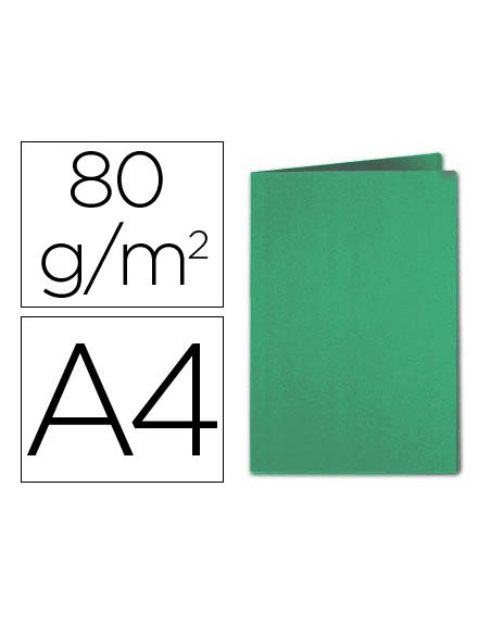 Subcarpeta cartulina exacompta din a4 verde oscuro 80 gr