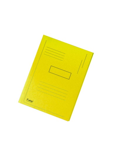 Subcarpeta cartulina reciclada exacompta a4 amarillo 280g/m2 con 2 solapas interior