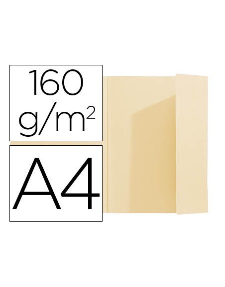 Subcarpeta exacompta din a4 crema 160g/m2 con solapa interior