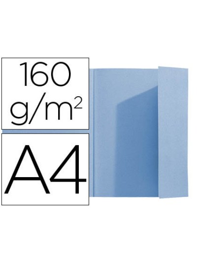 Subcarpeta exacompta din a4 azul 160g/m2 con solapa interior