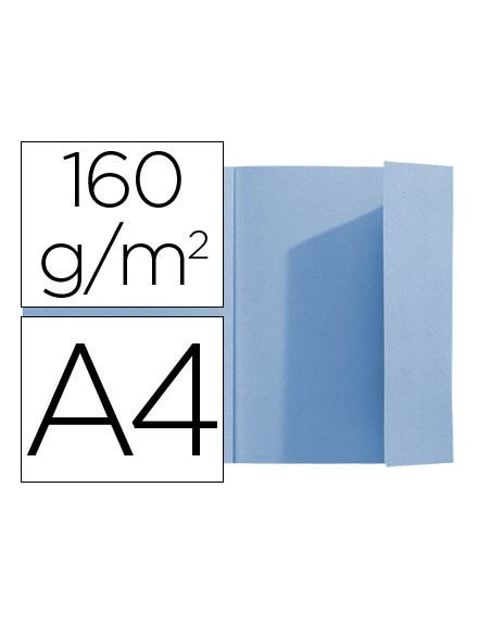 Subcarpeta exacompta din a4 azul 160g/m2 con solapa interior