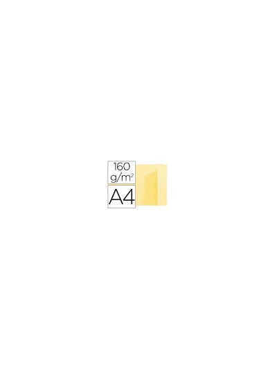 Subcarpeta exacompta din a4 amarillo 160g/m2 con solapa interior