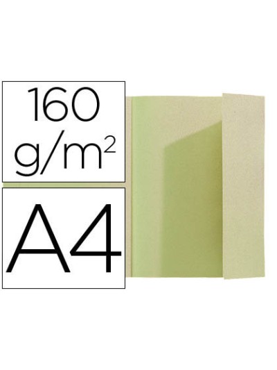 Subcarpeta exacompta din a4 verde 160g/m2 con solapa interior