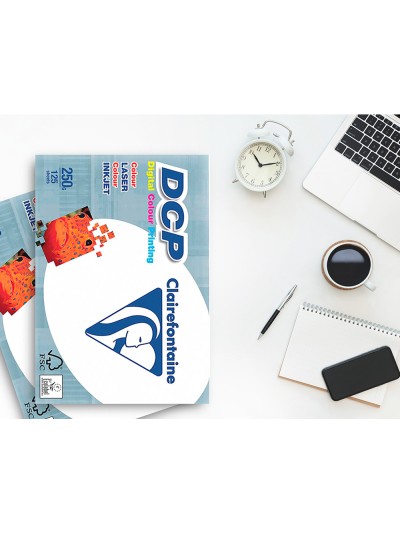 Papel fotocopiadora clairefontaine din a3 250 gramos paquete de 125 hojas