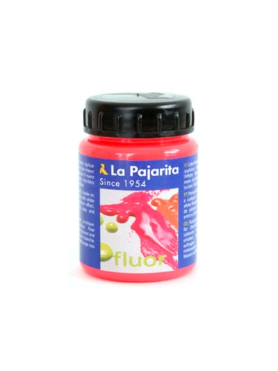 Pintura acrilica la pajarita f-03 rojo amapola fluorescente 75ml