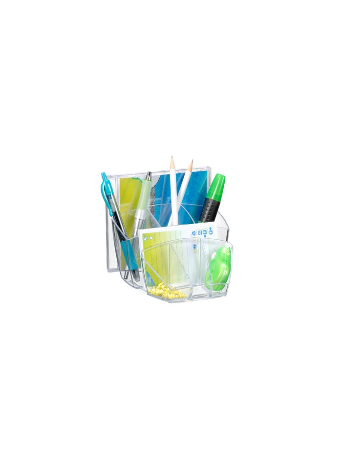 Organizador sobremesa cep con 8 compartimentos plastico transparente Organizador sobremesa cep con 8 compartimentos plastico transparente