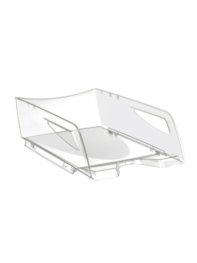 Bandeja sobremesa cep maxi de gran capacidad plastico transparente 386x270x115 mm
