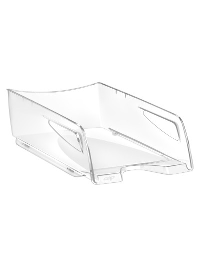 Bandeja sobremesa cep maxi de gran capacidad plastico transparente 386x270x115 mm