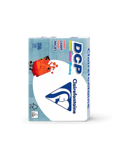 Papel fotocopiadora clairefontaine din a4 350 gramos paquete de 125 hojas