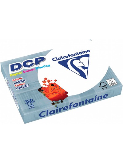 Papel fotocopiadora clairefontaine din a4 350 gramos paquete de 125 hojas