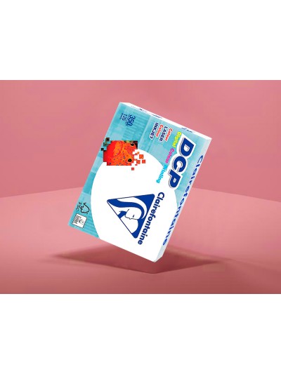 Papel fotocopiadora clairefontaine din a4 350 gramos paquete de 125 hojas