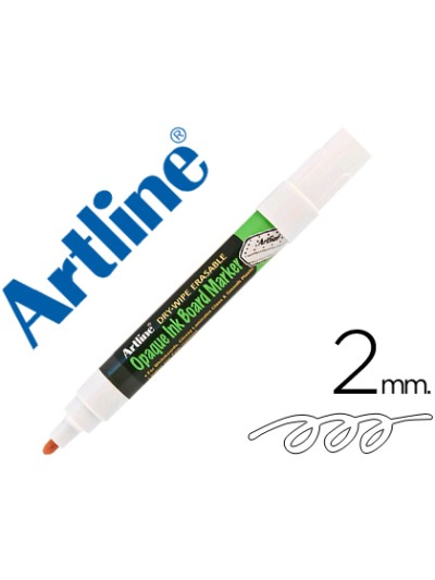 Rotulador artline pizarra epd-4 color blanco opaque ink board punta redonda 2 mm