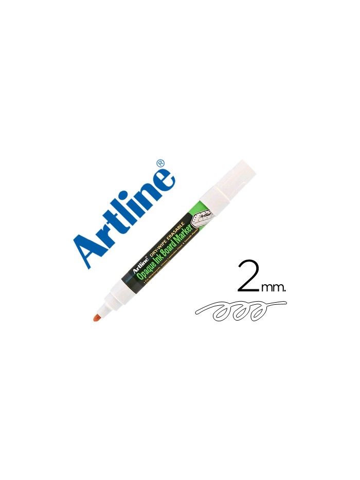 Rotulador artline pizarra epd-4 color blanco opaque ink board punta redonda 2 mm Rotulador artline pizarra epd-4 color blanco opaque ink board punta redonda 2 mm