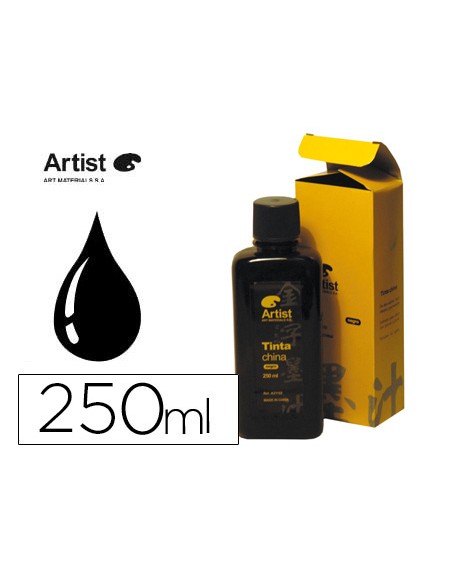 Tinta china artist negra bote 250 ml
