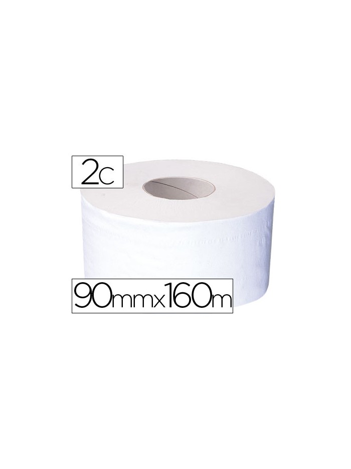Papel higienico mini jumbo 2 capas 160 mt para dispensador t2 Papel higienico mini jumbo 2 capas 160 mt para dispensador t2