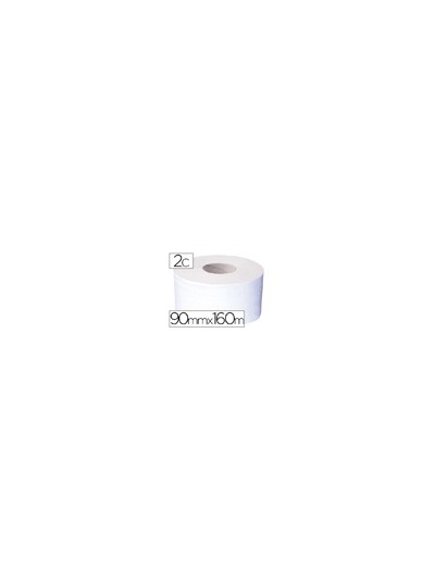 Papel higienico mini jumbo 2 capas 160 mt para dispensador t2