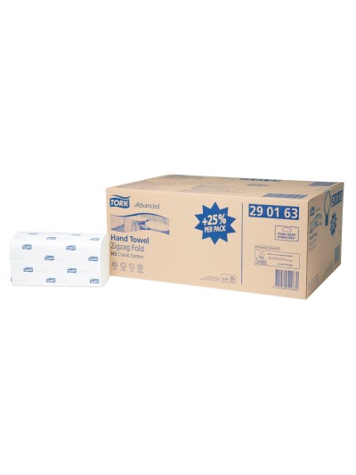 Toalla de papel engarzada 2 capas 21,8x23 cm paquete de 250 unidades para dispensador h3