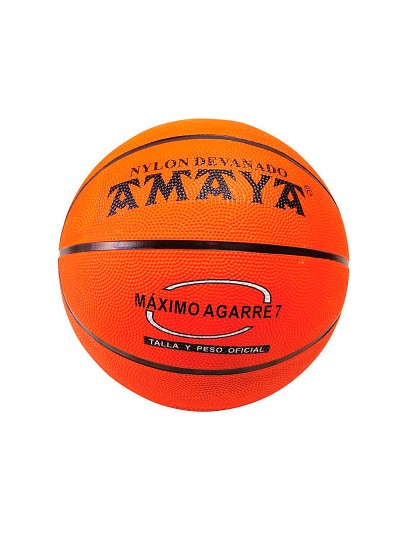 Balon amaya de basket caucho naranja n 6