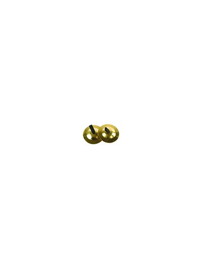 Crotalo amaya de cobre con agarre de tela set de 2 unidades diametro 6 cm