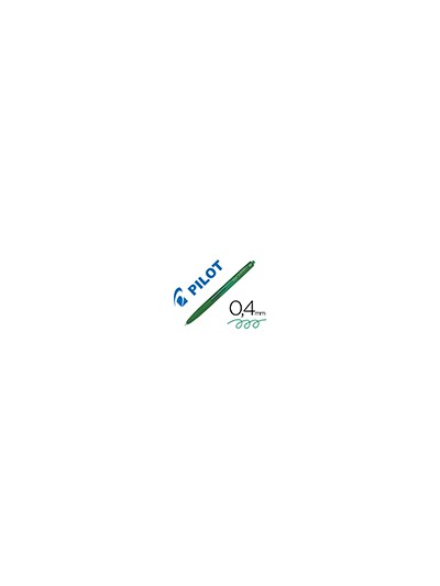 Boligrafo pilot super grip g verde retractil sujecion de caucho tinta base de aceite