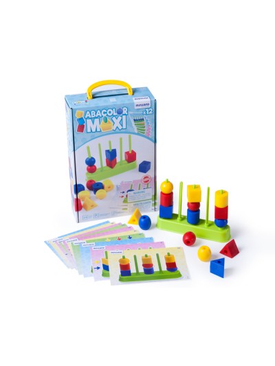 Juego miniland abacolor 5 columna maxi 15 piezas