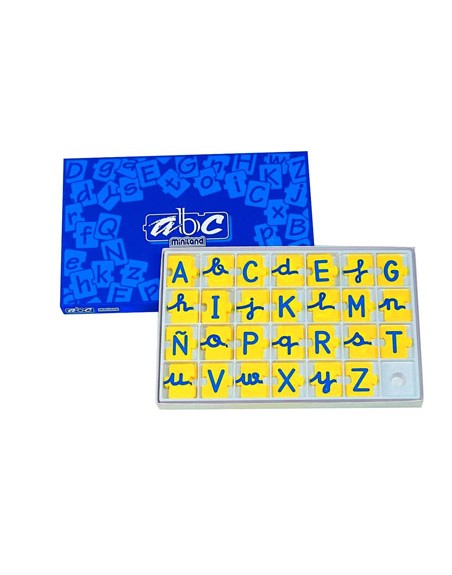 Juego miniland abecedario mayusculas y minusculas 168 piezas
