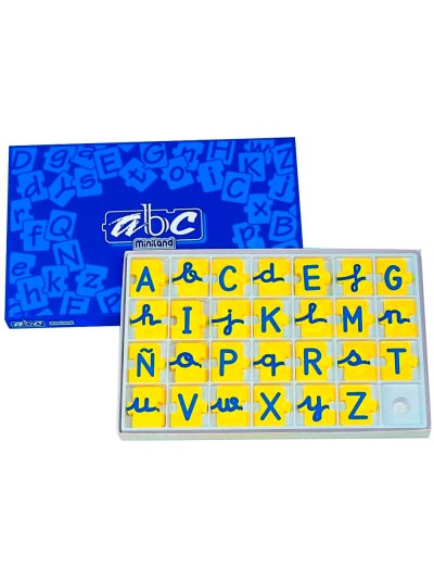 Juego miniland abecedario mayusculas y minusculas 168 piezas