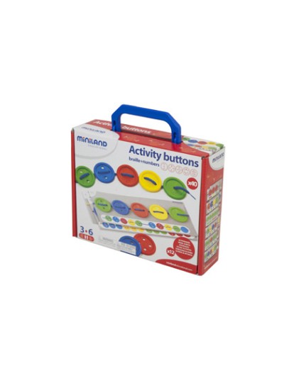 Juego miniland actividades botones 40 piezas + 5 cordones