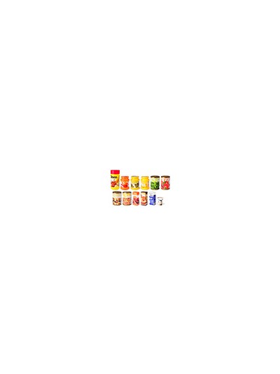 Juego miniland alimentos envasados 12 piezas