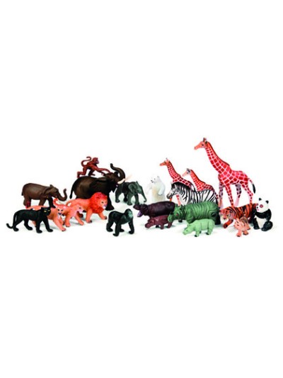 Juego miniland animales granja y selva 30 figuras